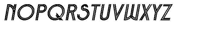 Voltdeco 1920 Light Italic Font LOWERCASE