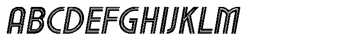 Voltdeco 1920 Medium Italic Font UPPERCASE