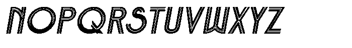 Voltdeco 1920 Medium Italic Font UPPERCASE