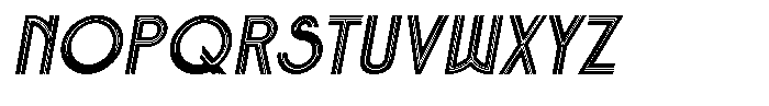 Voltdeco 1920 Medium Italic Font LOWERCASE
