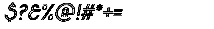 Voltdeco 1920 Semi Bold Italic Font OTHER CHARS