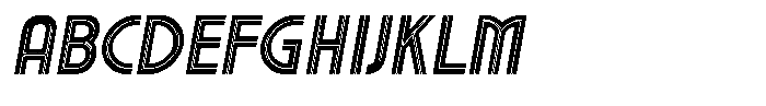 Voltdeco 1920 Semi Bold Italic Font UPPERCASE