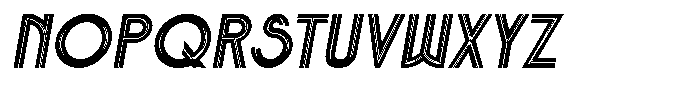Voltdeco 1920 Semi Bold Italic Font LOWERCASE