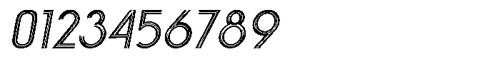 Voltdeco 1920 Thin Italic Font OTHER CHARS