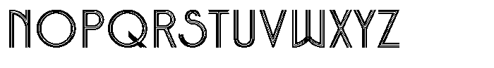 Voltdeco 1920 Thin Font UPPERCASE