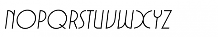 Voltdeco V02 Extra Light Italic Font LOWERCASE
