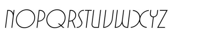 Voltdeco V02 Thin Italic Font LOWERCASE