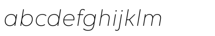Volte Thai Light Italic FONT