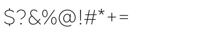Volte Thai Light Font OTHER CHARS