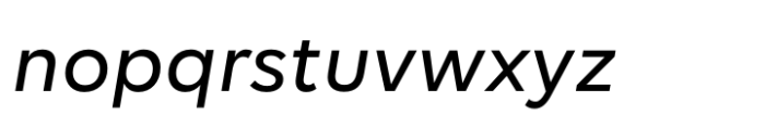 Volte Thai Medium Italic Font LOWERCASE