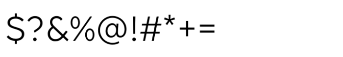 Volte Thai Regular Font OTHER CHARS