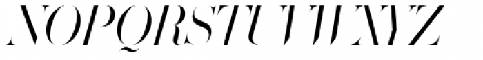 Volterra Italic Font UPPERCASE