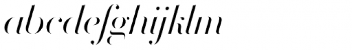 Volterra Italic Font LOWERCASE