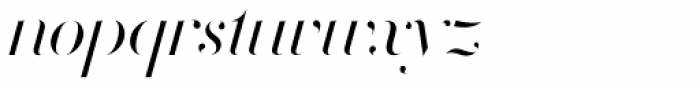Volterra Italic Font LOWERCASE