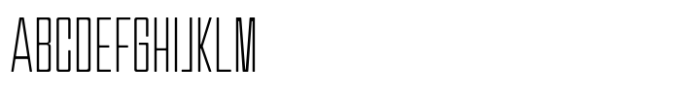 Voltexa Thin Font UPPERCASE