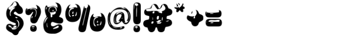 Volufont Holographic Font OTHER CHARS