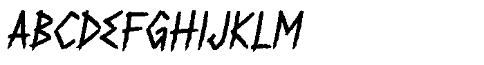 Vondalore Oblique Font UPPERCASE