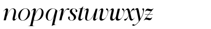 Vonitha Bella Italic Font LOWERCASE