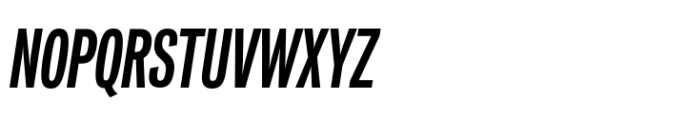 Vonnes Compressed Bold Italic Font UPPERCASE