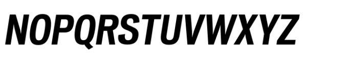 Vonnes Condensed Bold Italic Font UPPERCASE