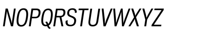 Vonnes Condensed Book Italic Font UPPERCASE