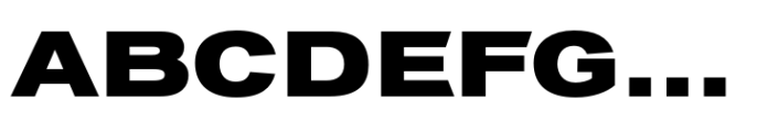 Vonnes Extended XBold Font UPPERCASE