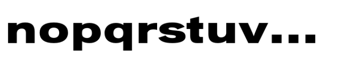 Vonnes Extended XBold Font LOWERCASE