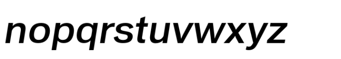Vonnes Medium Italic Font LOWERCASE