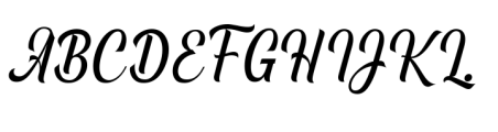 Vontgod Font UPPERCASE