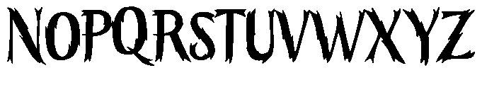 Voodz Font UPPERCASE