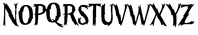 Voodz Font LOWERCASE