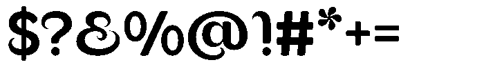 Voome Font OTHER CHARS