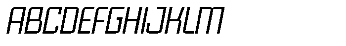 Voorty Italic Light Font UPPERCASE
