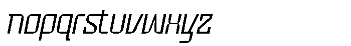 Voorty Italic Light Font LOWERCASE