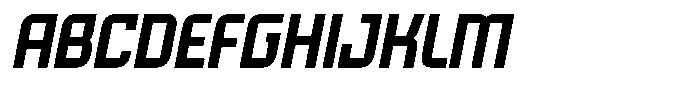 Voorty Italic Regular Font UPPERCASE