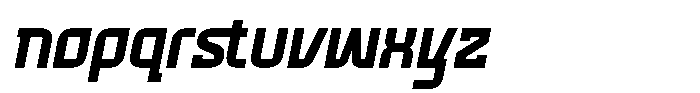 Voorty Italic Regular Font LOWERCASE