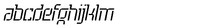 Voorty Italic Stencil Light FONT