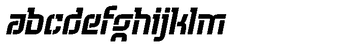 Voorty Italic Stencil Regular FONT
