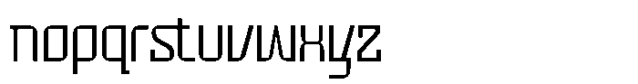 Voorty Light Font LOWERCASE