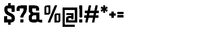 Voorty Regular Font OTHER CHARS