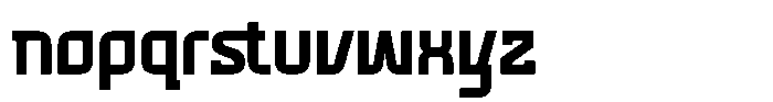 Voorty Regular Font LOWERCASE