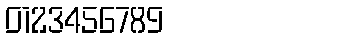 Voorty Stencil Light Font OTHER CHARS