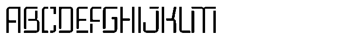 Voorty Stencil Light Font UPPERCASE