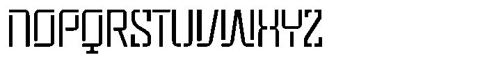 Voorty Stencil Light Font UPPERCASE