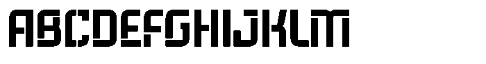 Voorty Stencil Regular Font UPPERCASE