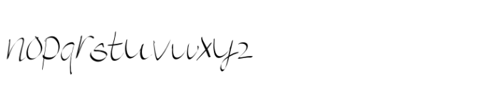 Vora Script Font LOWERCASE
