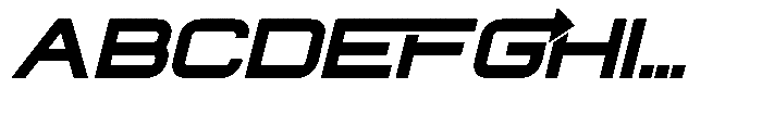 Vordex Slant Font UPPERCASE