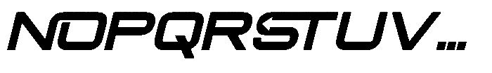 Vordex Slant Font UPPERCASE