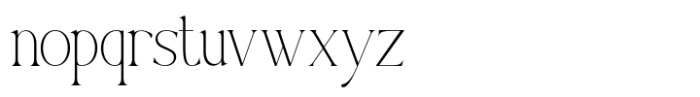 Vorgena Thin Font LOWERCASE