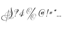 Vorgesla Script Font OTHER CHARS